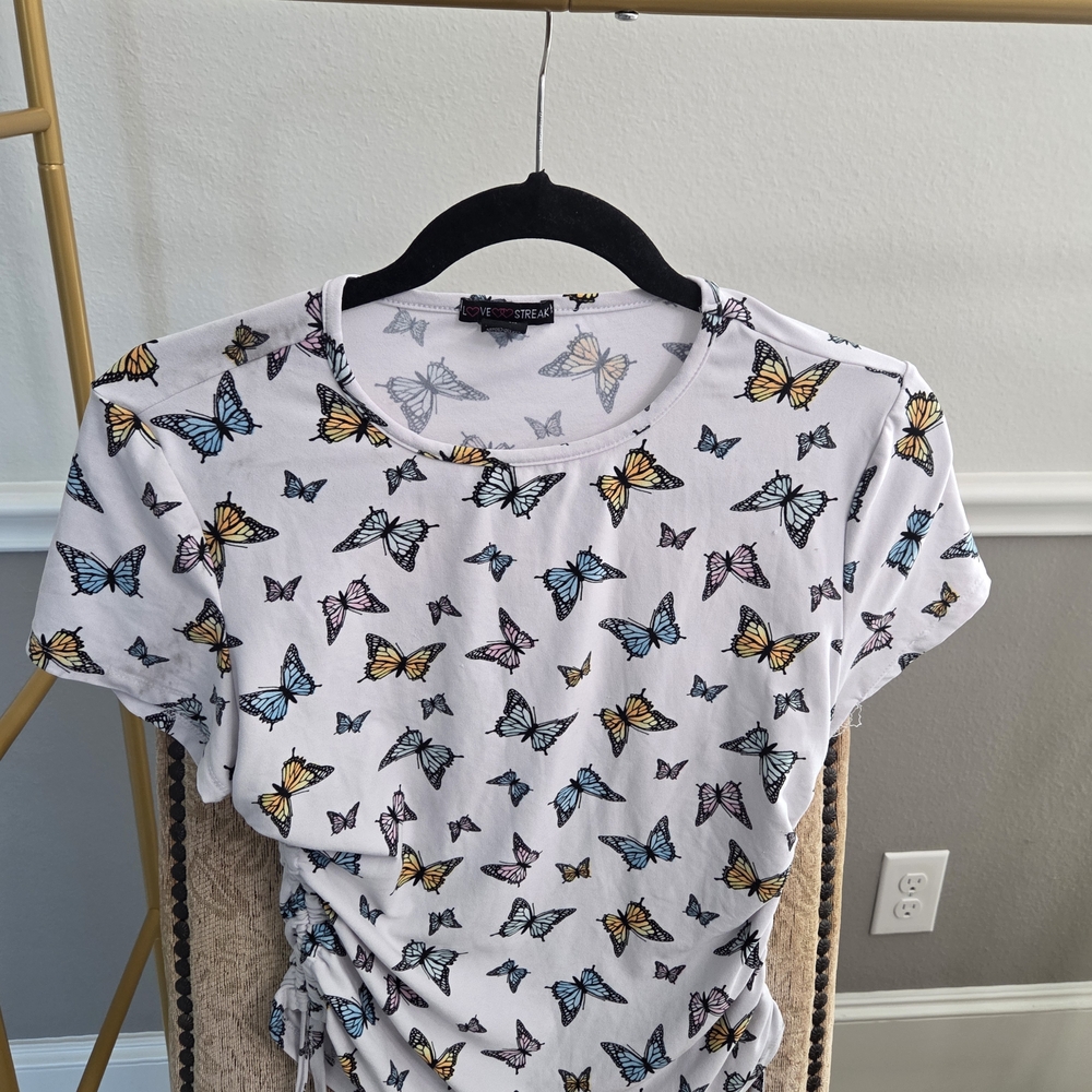 Love Streak Butterfly Print Tee